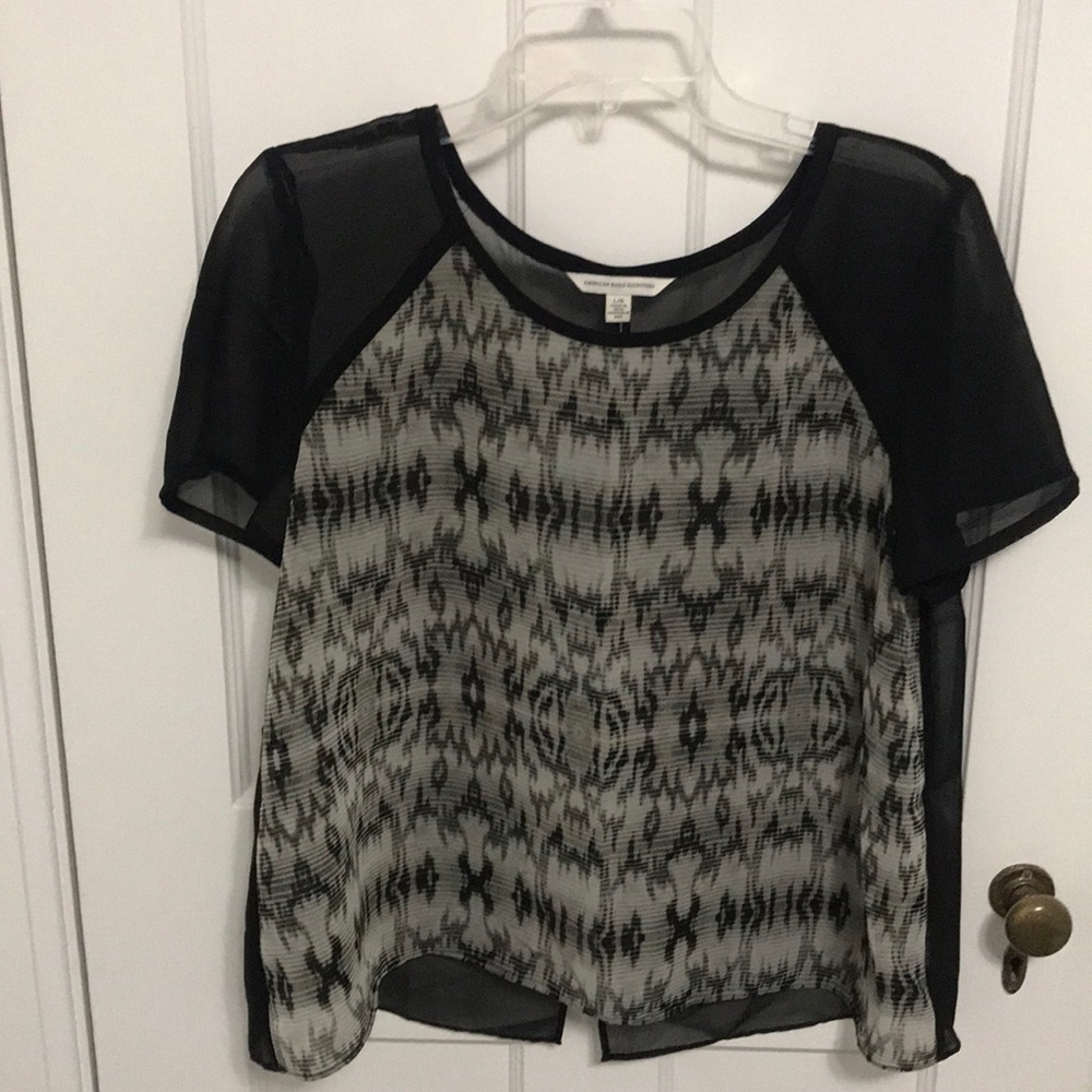 American eagle short sleeve blouse